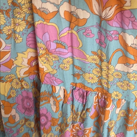 Floral Halter Dress in Pink and Orange - Picture 4 of 7